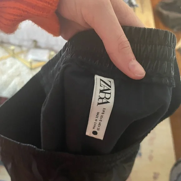 brand new leather joggers from ZARA - Picture 3 of 3